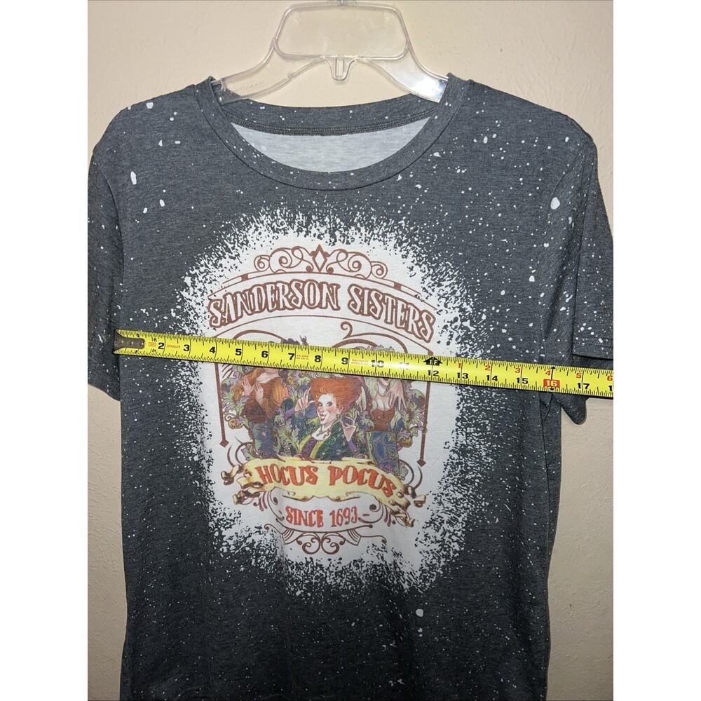 Halloween T-shirt Hocus Pocus Sanderson Sisters Woman's Size M Faded Black - Picture 7 of 10